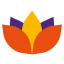 Vector de flor en colores variados