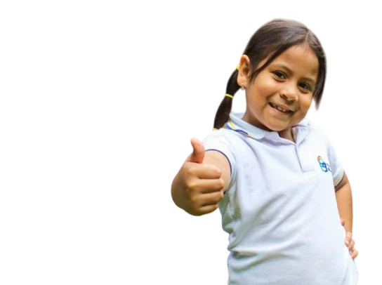Niña de primaria de institución educativa en Jamundí, Mi Liceo Taller